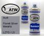 Preview: Audi, Florett Silver Metallic, LZ7G / L5: 400ml Sprühdose + 400ml Klarlack - Set, von ATW Autoteile West.